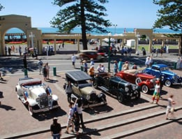Old fashioned cars at Napier Art Deco Festival image