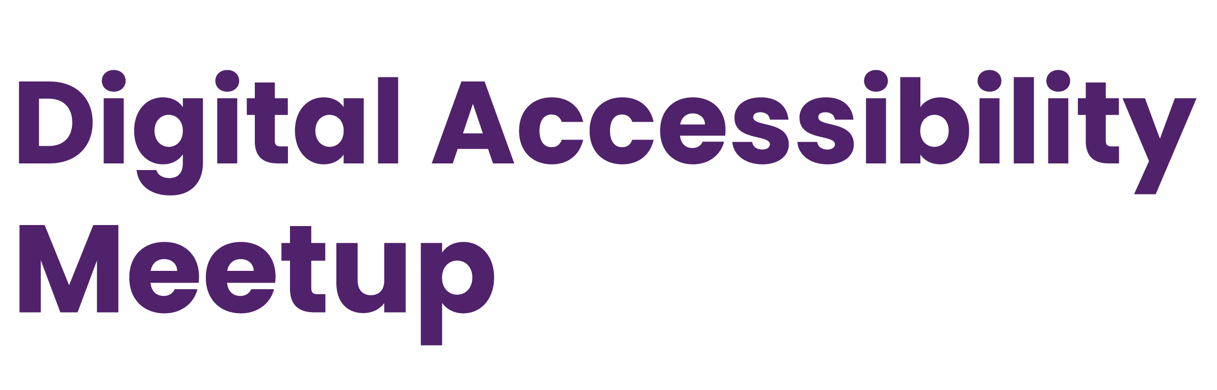 Digital Accessibility meetup logo